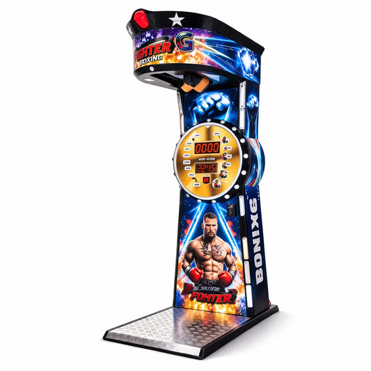 boxing fighter metal kasa boks makinesi