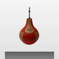 Red and brown boxing machine punching ball spare part on white background